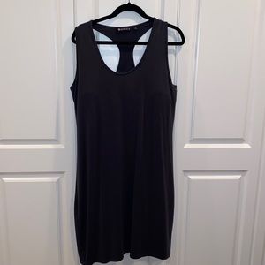 Athleta black dress Sz XL with internal bra